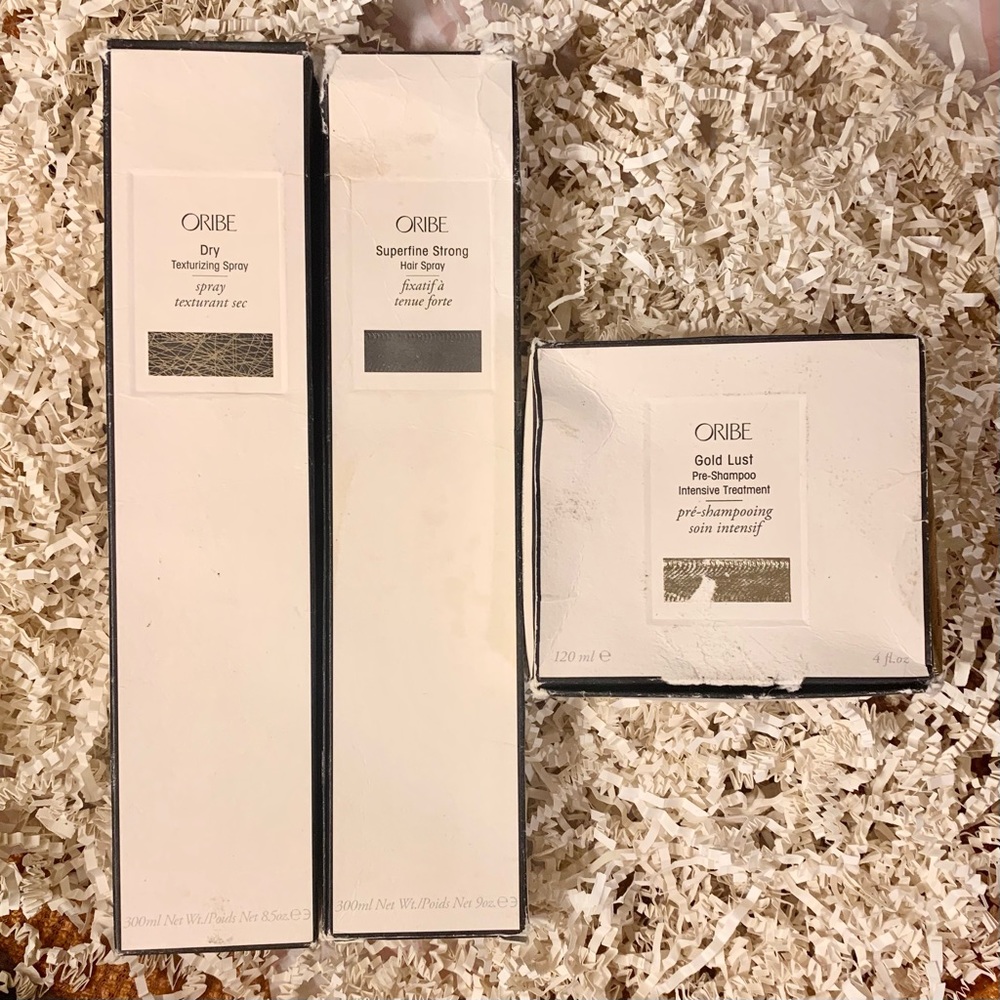 Oribe New-In-Box : Masque, Superfine Strong Hair Spray, & Dry Texturizing Spray